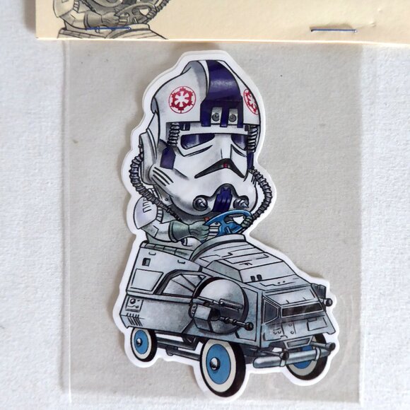 NEW STAR WARS YODA DARTH MAUL STORMTROOPER VINYL DECAL STICKER LOT - Picture 3 of 5